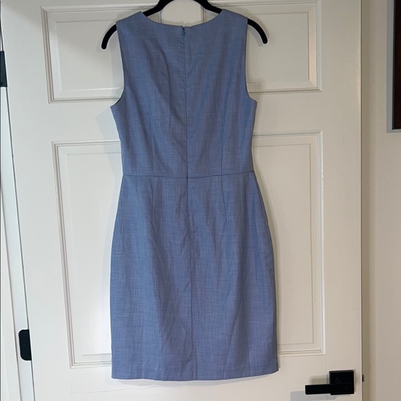 Banana Republic Blue Sleeveless Sheath Dress Midi - Picture 3 of 5
